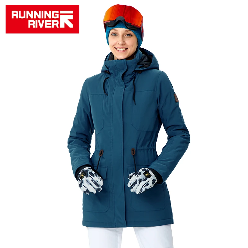 Chaquetas de Snowboard para mujer, ropa deportiva de alta calidad, cálida, a media altura, para exteriores, para invierno, # A8014