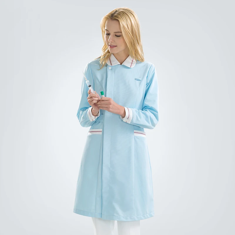 winter professional Nurse's robe medical long-sleeved  sports models frosted Lab coats  nurse uniforms women's Nurse dress