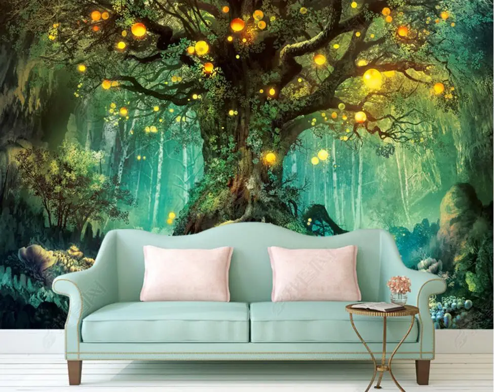 

Custom Non-woven 3D Mural Wallpaper forest Living room Bedroom Wall papers Home Decor 3D Background Wall