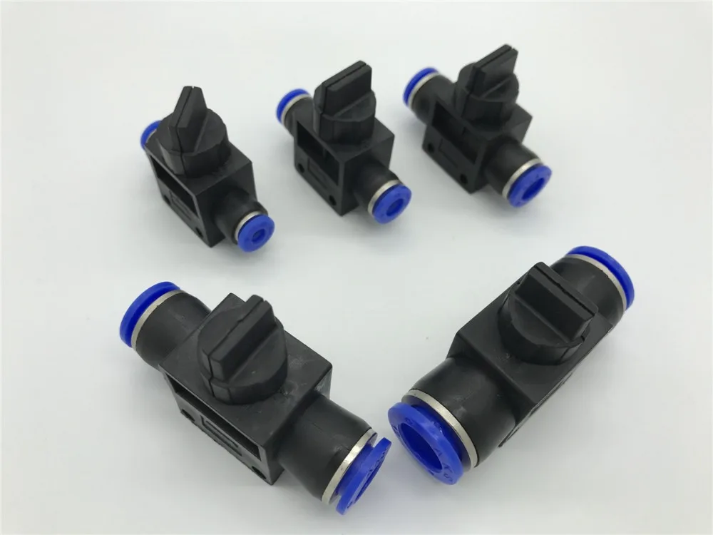 Multiple Plastic Pneumatic Ball Valve Push In Connector Air Fitting 4/6/8/10/12mm