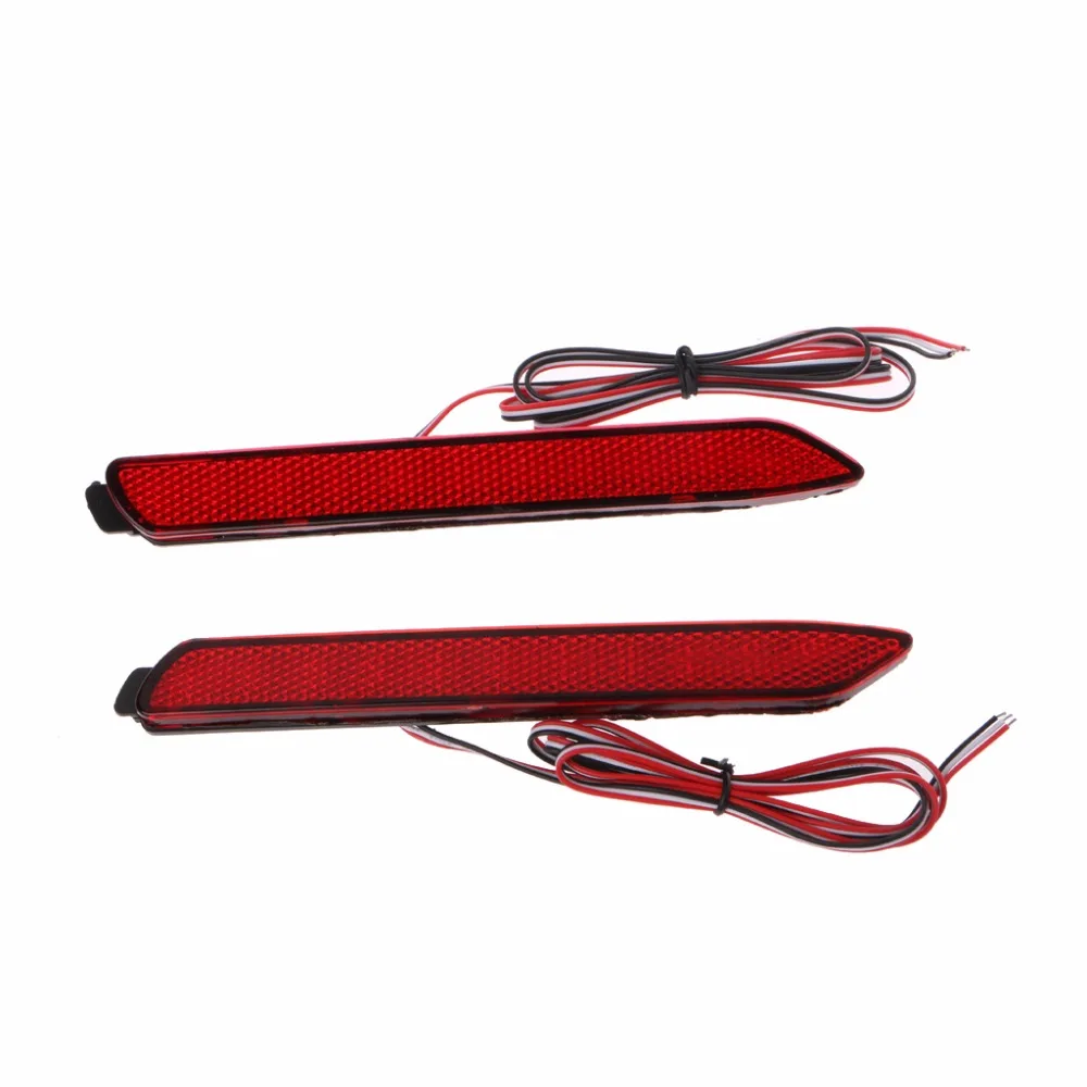 1 Pair Car 36 LED Red Light Rear Bumper Reflector Lamp Tail Brake Stop Light For Toyota Camry Innova Lexus Auto Fog Lights