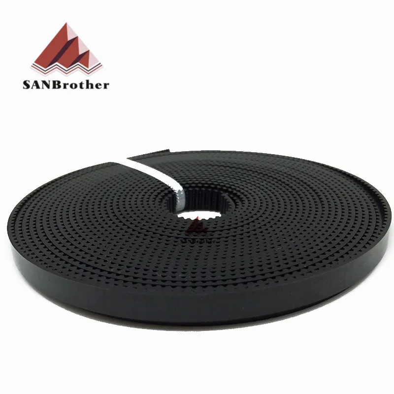 5Meter/lot GT2-6mm open timing belt width 6mm GT2 belt Rubbr Fiberglass cut to length for 3D printer wholesale