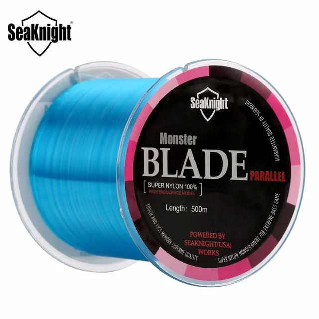 SeaKnight Brand Blade Series500m Nylonowa żyłka wędkarska Monofilamentowa żyłka karpiowa 2-35LB Mono nylonowa żyłka