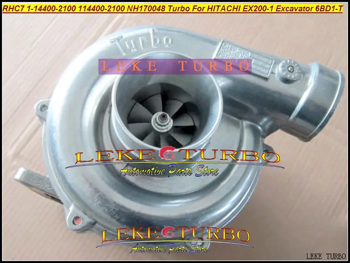 RHC7 1-14400-2100 114400-2100 NH170048 1144002100 Turbo Turbine Turbocharger For HITACHI EX200-1 Excavator 6BD1T 6BD1-T  6BD1