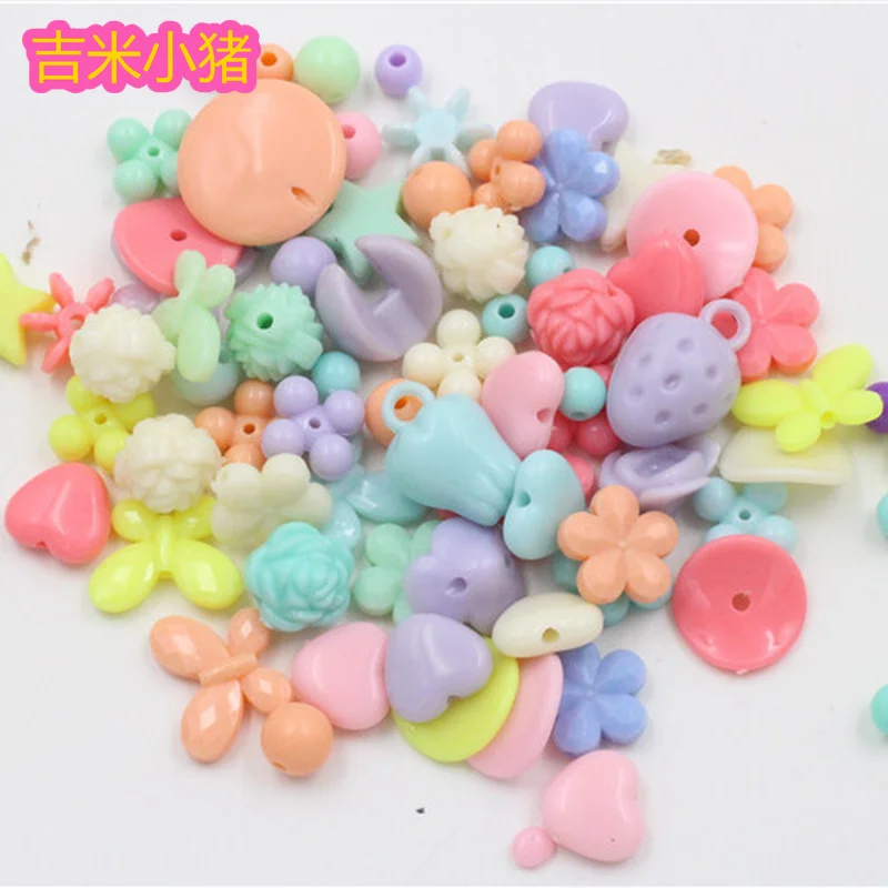 50pcs Beads Toys for Children Girl Gift DIY Orbits Creativity Bracelet/Jewelry Making Baby Kids Lacing Toy Needlework Wholesale