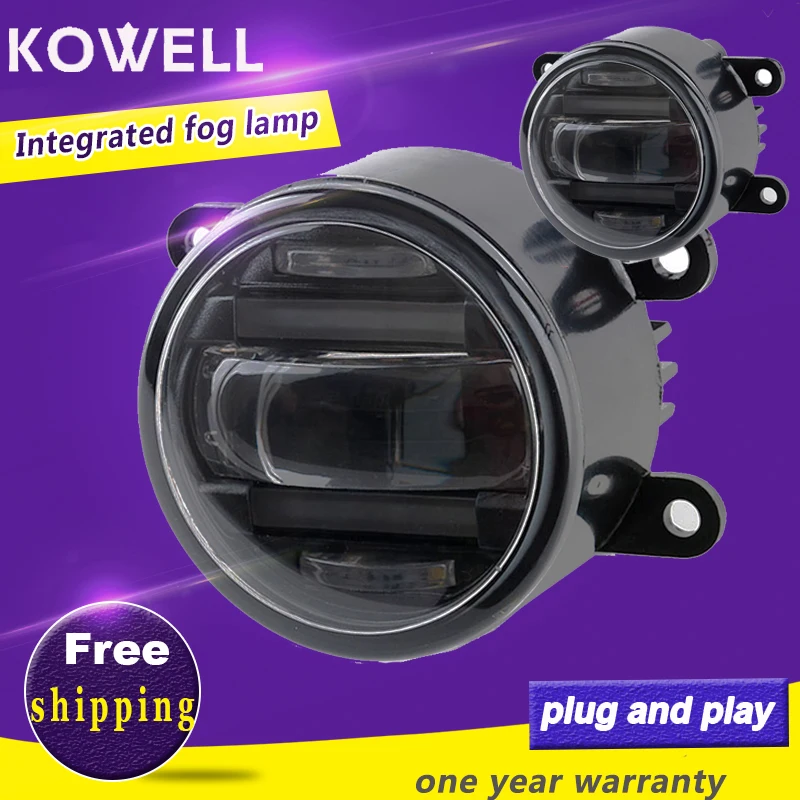 

KOWELL Car Styling Fog Lamp for Peugeot 207 307 308 408 LED DRL Daytime Running Light fog Accessories