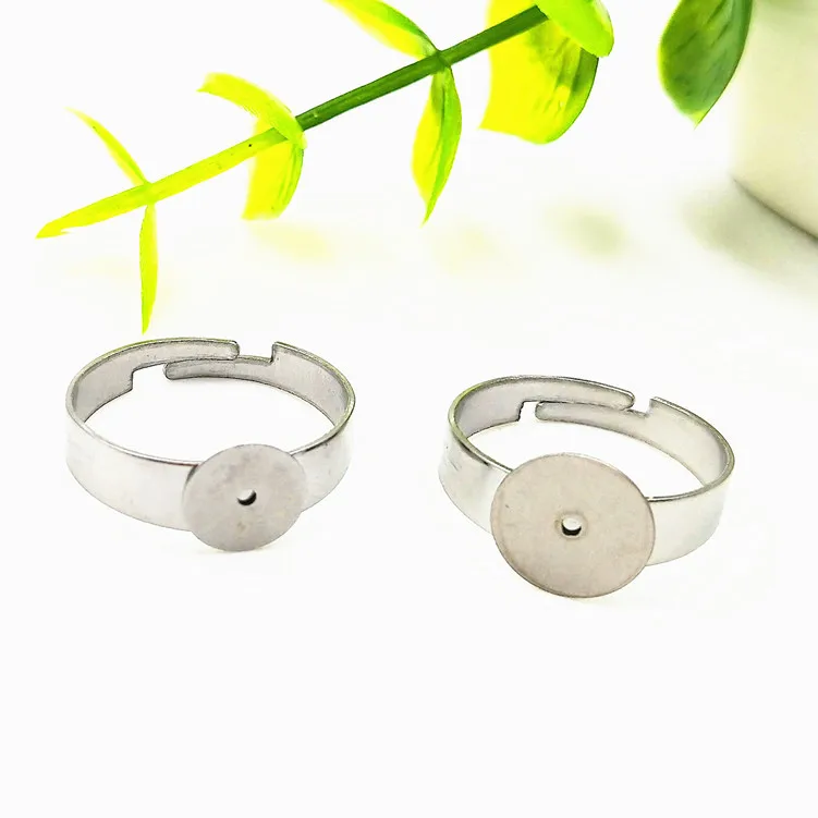 

20pcs Shank Bezel Jewelry Finger Ring Adjustable Findings for DIY Accessories
