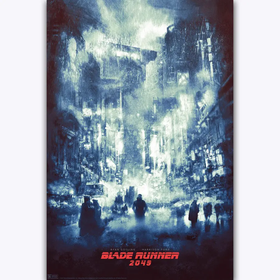 Blade Runner 2049 Cool Collector's 2017 3-Silk Art Poster Etiqueta de la pared Decoración Regalo