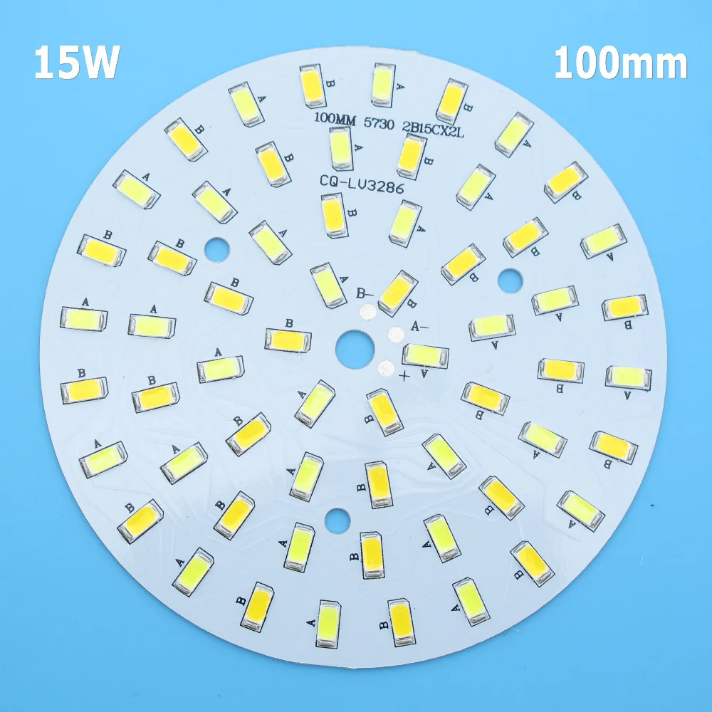 Double Color Temperature SMD5730 LED PCB 3W 5W 6W 7W 9W 12W 15W 18W White Warm White Light Source  for Led Bulb