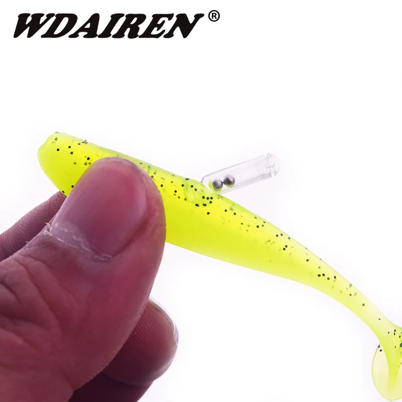 20 sztuk plastikowe przynęty przynęty grzechotki wstaw rury dla miękki robak Jig Fishing Lure Fly Tie wiązanie wędkowanie dźwięk Bar przynęty Making