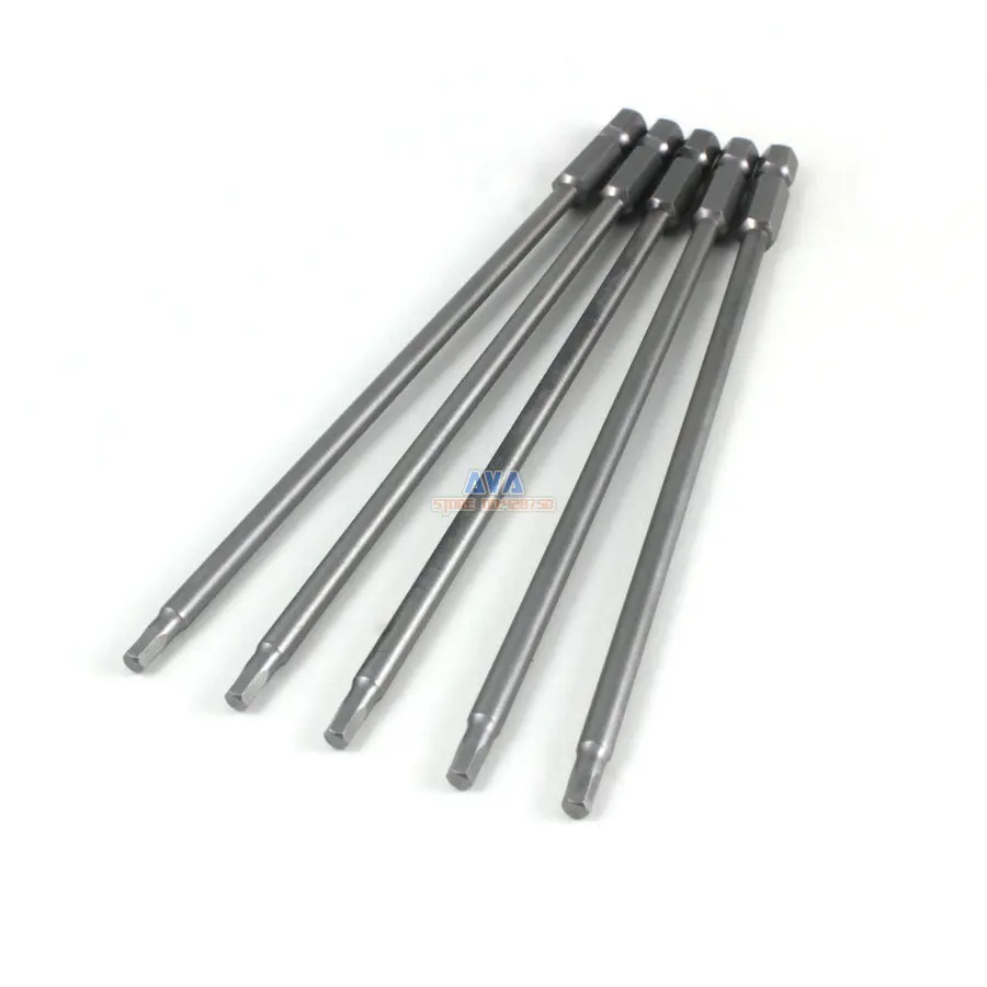 5 Pieces Magnetic Hexagon Screwdriver Bit S2 Steel 1/4