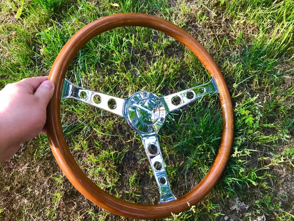 universal high quality 380mm /15inch/38cm Wooden Phoebe steering wheel racing car steering wheel three racing Phoebe