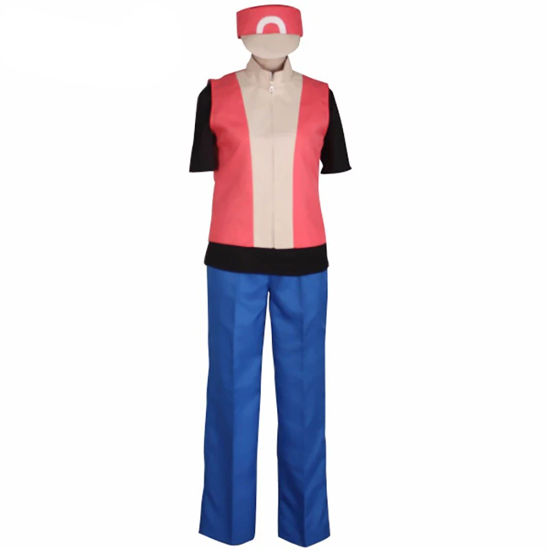 Ainclu Hot Cosplay Free Shipping Costume Pocket Monster Ash Ketchum Costume For Kids and Adult Costume Customize for plus size