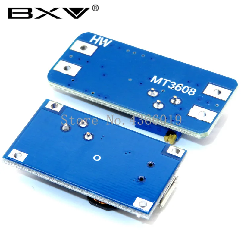 1PCS MT3608 DC-DC Boost Regolabile Modulo 2A Piastra di Spinta Step Up Modulo con MICRO USB 2V-24V a 5V 9V 12V 28V
