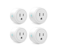 Smart plug Mini Wifi Outlet Compatible with Alexa Google Home & IFTTT No Hub Required Remote Control your home appliances from