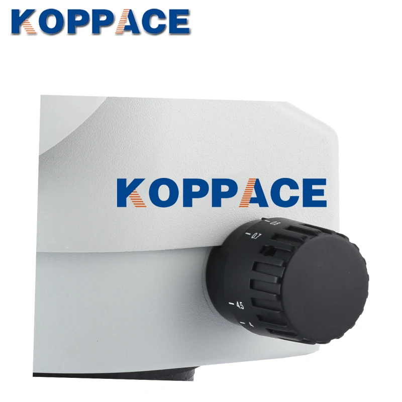 KOPPACE-مجهر تكبير استريو ثلاثي العينيات ، 2.1X-180X ، عدسة واسعة المجال 0.5X و 2.0X ، مع عدسة بارلو WF10X/20 WF20X/10