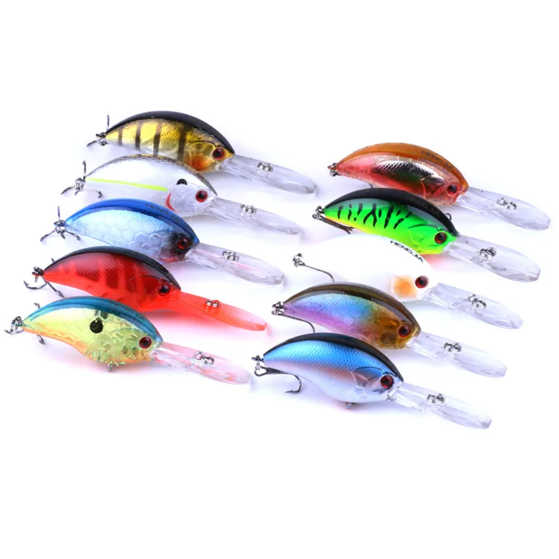 10PCS Hot Sales 9cm/13g/6# Hooks Plastic Bionic Fishing Lures Crankbait CB043-X