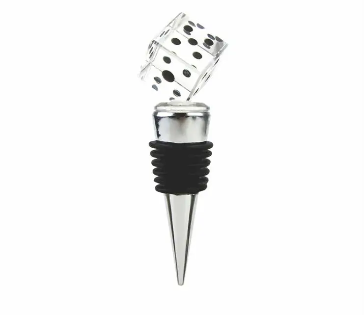 150pcs/Lot Las-Vegas Themed Crystal Dice Bottle Stopper Event Party Supplies Wedding&Bridal Shower Favors Free Shipping SN058