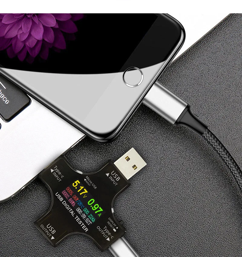 USB 3.1 Type-C Tester DC Woltomierz cyfrowy Amperomierz Miernik napięcia i prądu Amperomierz Detektor PD Power Bank Wskaźnik ładowarki