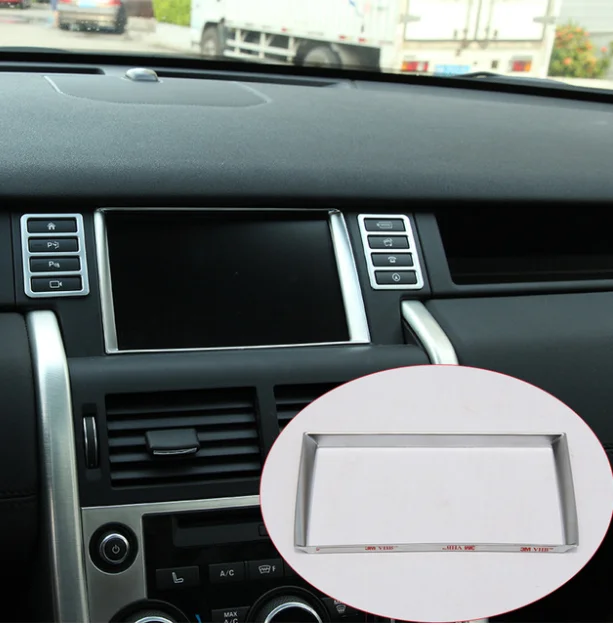 

ABS Chrome GPS Screen Frame Cover Trim For Land Rover Discovery Sport 2015-2017 Car Accessories