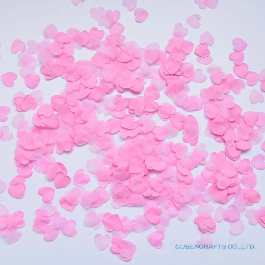 1500pcs/Pack DIY process Heart Shaped paper environmental protection flower petals Wedding Party Decor Scatter Confetti