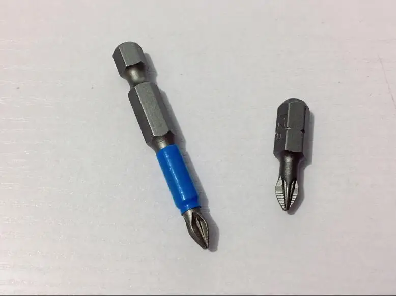 2pcs Magnetic Hex Shank anti-skid Cross Head Screwdriver batch nozzle head PZ1*25mm PZ1*50mm