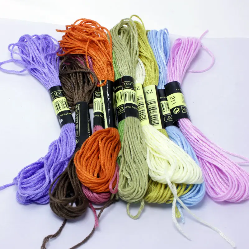 Cross Stitch threads    The Unique Style 10 Cross Stitch Cotton Embroidery Thread Floss Sewing Skeins Craft Dofferent Colors