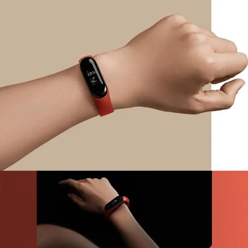 شاومي Mi الفرقة 3 4 الرياضة حزام حزام (Watch) ساعة سيليكون المعصم حزام ل شاومي mi الفرقة 3 4 الذكية سوار استبدال Miband 4 حزام