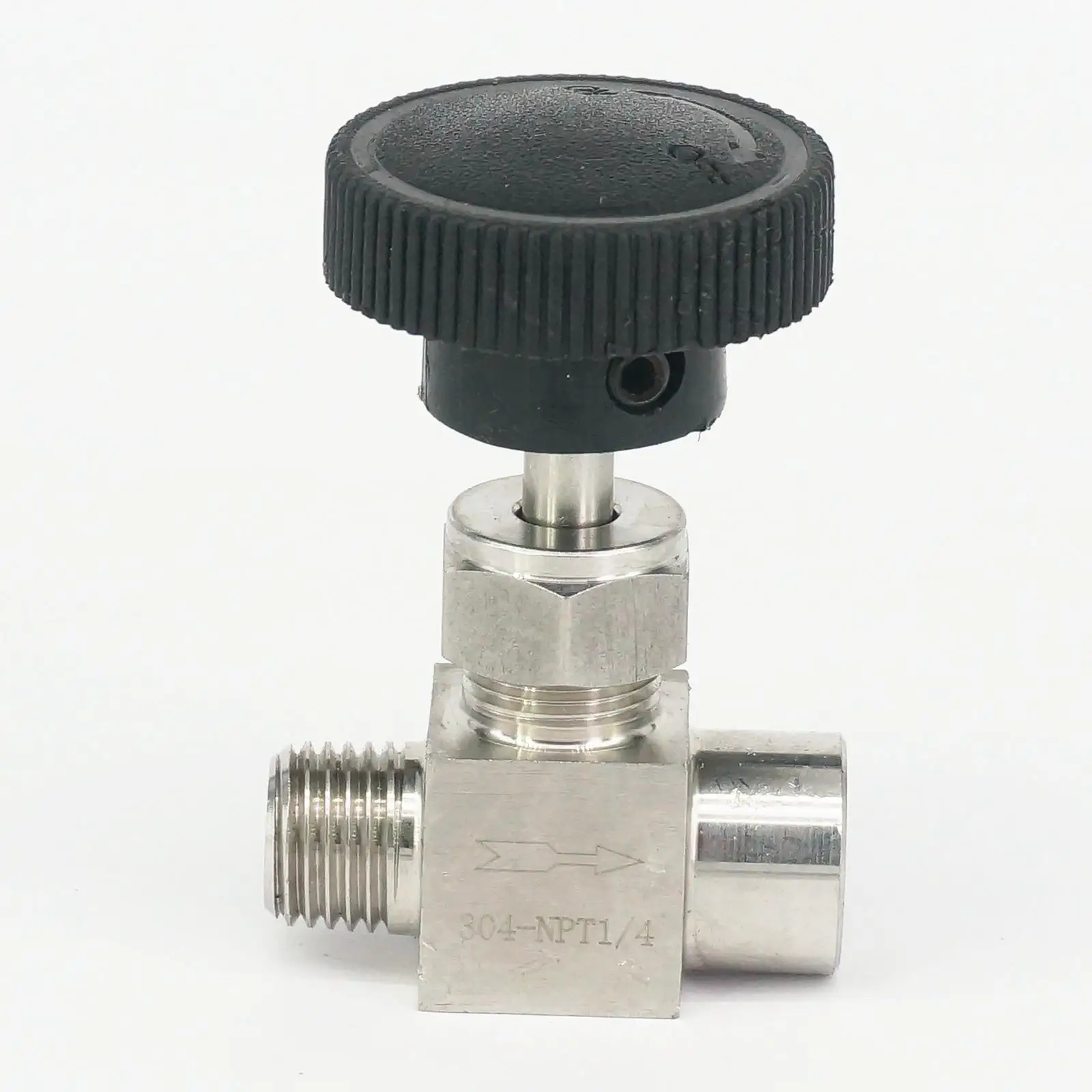 

1/4" NPT Female to Male Needle Valve 304 Stainless Steel Flow Control