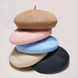 2019 Summer Beret Hats For Women Flat Cap Knit 100% Cotton Hats Lady Girl Berets Hat Bone Female Tocas Painter Hat sun cap