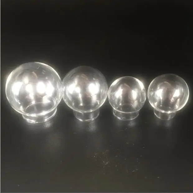 50pcs/lot 30x20mm 25x15mm 20x15mm 20x12mm Transparent Empty Glass Globe Bottles Wishing vial pendant For Gift Accessories