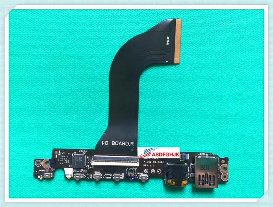 Original for Lenovo for Yoga 3 Pro 13 1370 Series Audio Jack USB Board AIUU2 NS-A322 W CABLE Tested Fast Shipping