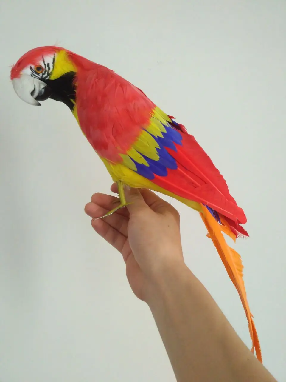 

big simulation bird model polyethylene & furs simulation red parrot doll gift about 40cm 1258