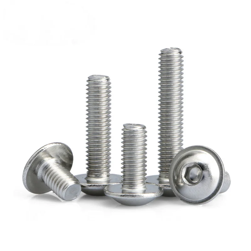 15pcs M3 stainless steel semi-circular head with pad hexagonal screw bolt home decoration screws bolts length 12mm-30mm length