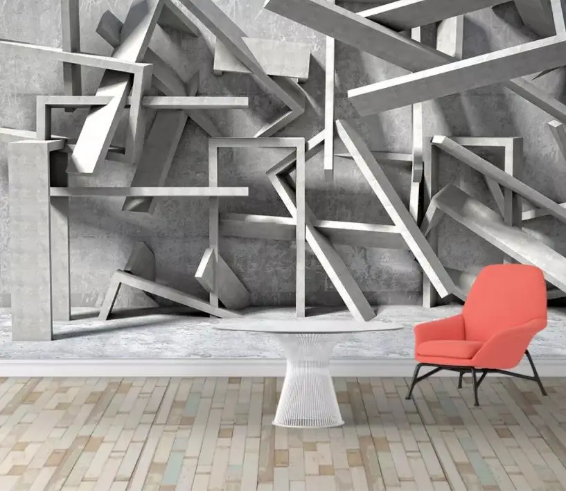 

Custom decoration 3D Photo Wallpaper geometry Mural Wall Mural Living Room Home Decor 3 d wallpaper for walls