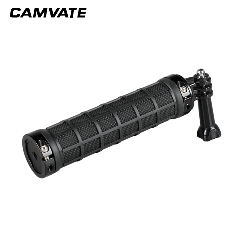 CAMVATE Rubber Handle Grip With GoPro Monopod Mount Adapter & 1/4"-20 Male/Female Threads For GoPro HD HERO 1 2 3 4 Cameras New