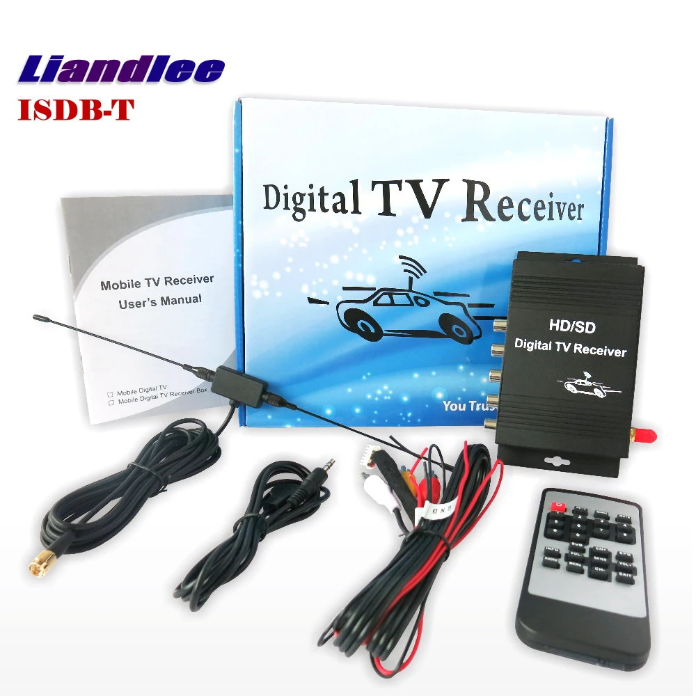 Car Model ISDB-T-M-288X-1 Digital TV Receiver Mobile SDHD 1080P CVBS Turner Host Antenna For South America