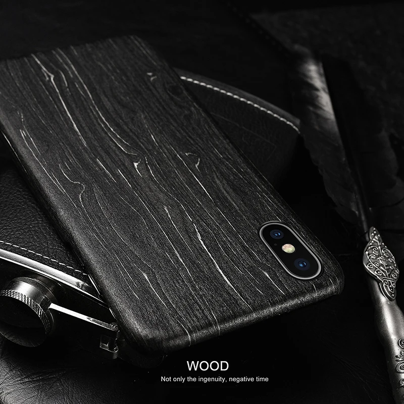 For Apple iPhone 14 Pro 13 12 Mini 11 Pro X XS Max XR walnut Enony Wood Rosewood MAHOGANY Wooden Back Case Cover