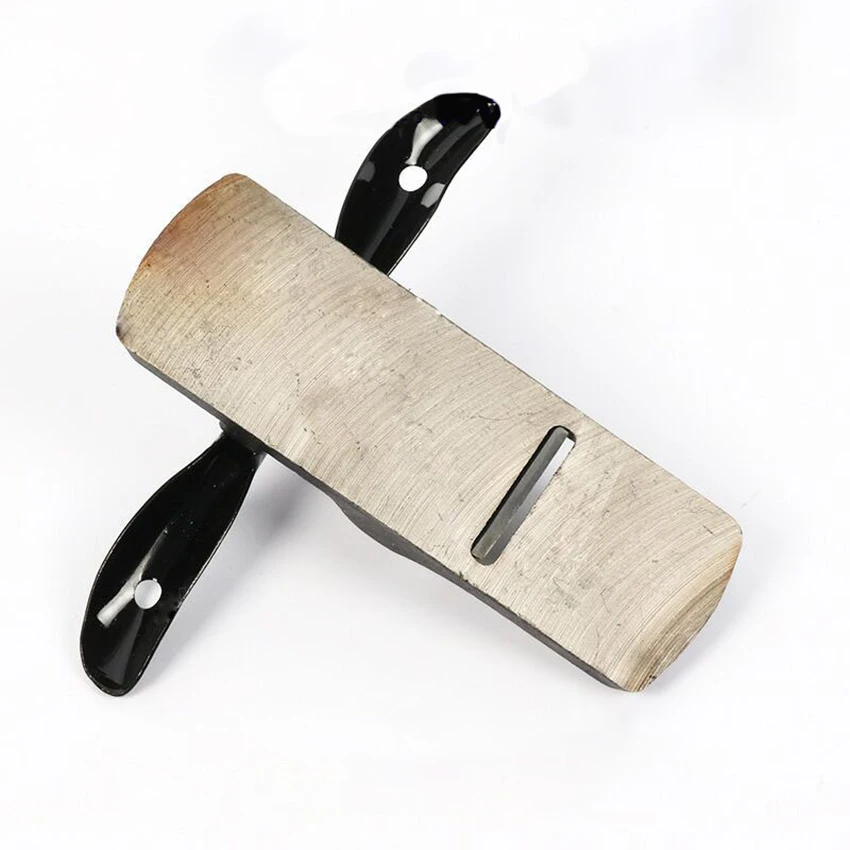 Mini cepilladora de mano para carpintería, herramientas de carpintero de 58x38mm, hoja de acero de aleación de cromo vanadio, de fondo plano