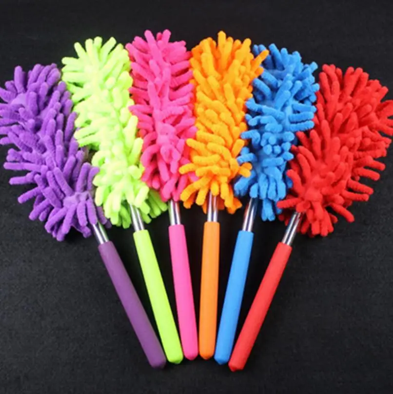 

10 Color Scalable Microfiber Telescopic Dusters Chenille Household Dusting Brush Cars Cleaning Tool LX6315