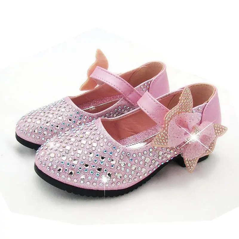 New Princess Children Princess Sandals Kids Girls Wedding Shoes Dress Shoes Girls Party Shoes