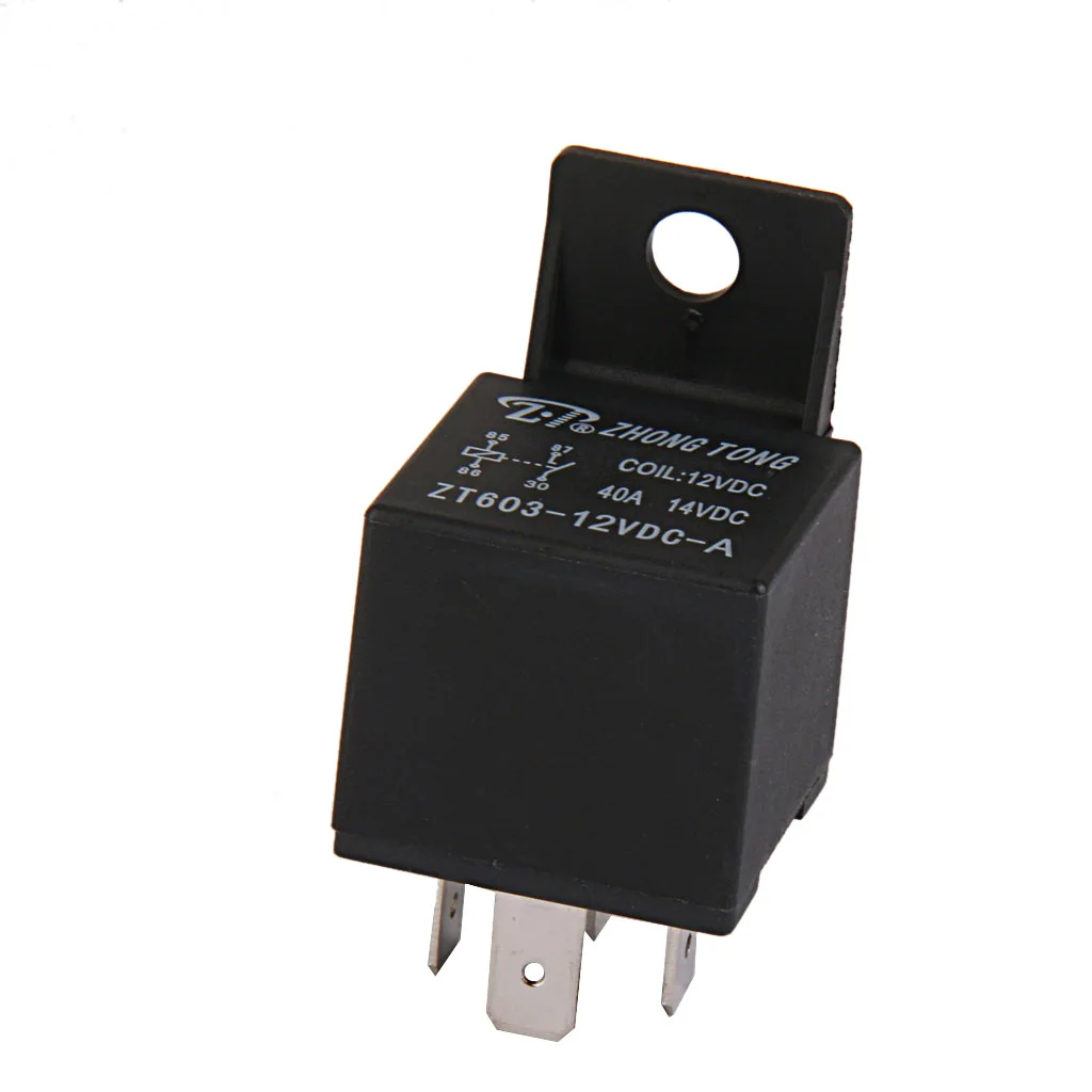 12V AUTOMOTIVE RELAY, SPST, 12VDC, 40A, 4 Pins New arrive Hundreds of uses include- starter kills domelight supervision