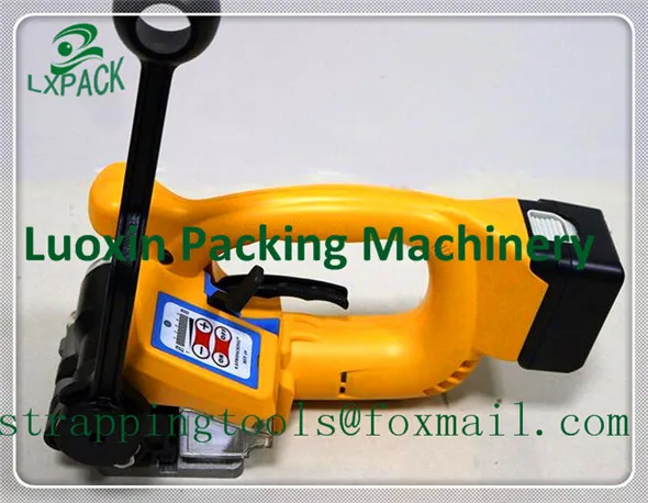 

LX-PACK Lowest factory price Battery Powered Automatic Combination Plastic Strapping Tools Hand Nylon Strapping Tool