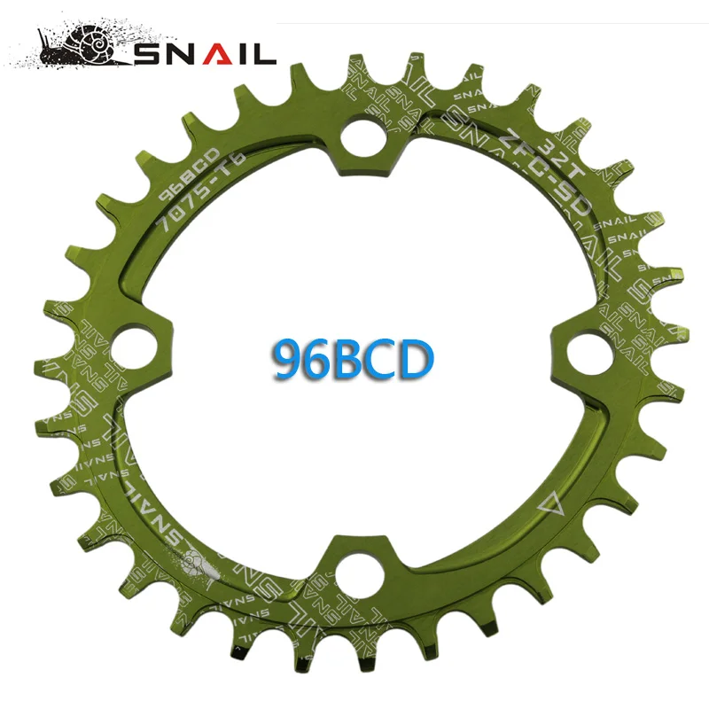 96BCD SNAIL 32T/34T/36T Bicycle Oval Chain ring Cycling A7075-T6 Ultralight Chainwheel MTB Bicycle Crankset Plate