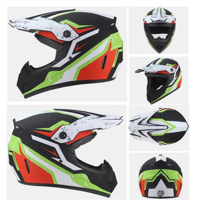 Motorcycle Helmet Biker Full Face Casco Moto Off Road Helmet ATV Dirt Bike Downhill MTB Capacete Moto Glasses Motocross Helmet