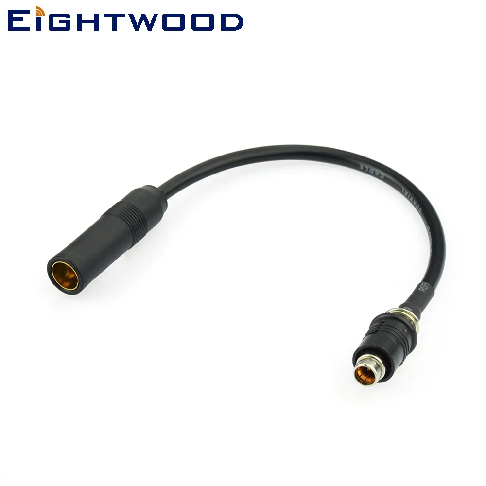 Eightwood Car AM FM DAB Aerial Antenna Adapter Motolora DIN Female to RAKU RAST II RAST 2  20cm for AUDI SEAT SKODA SMART Ford