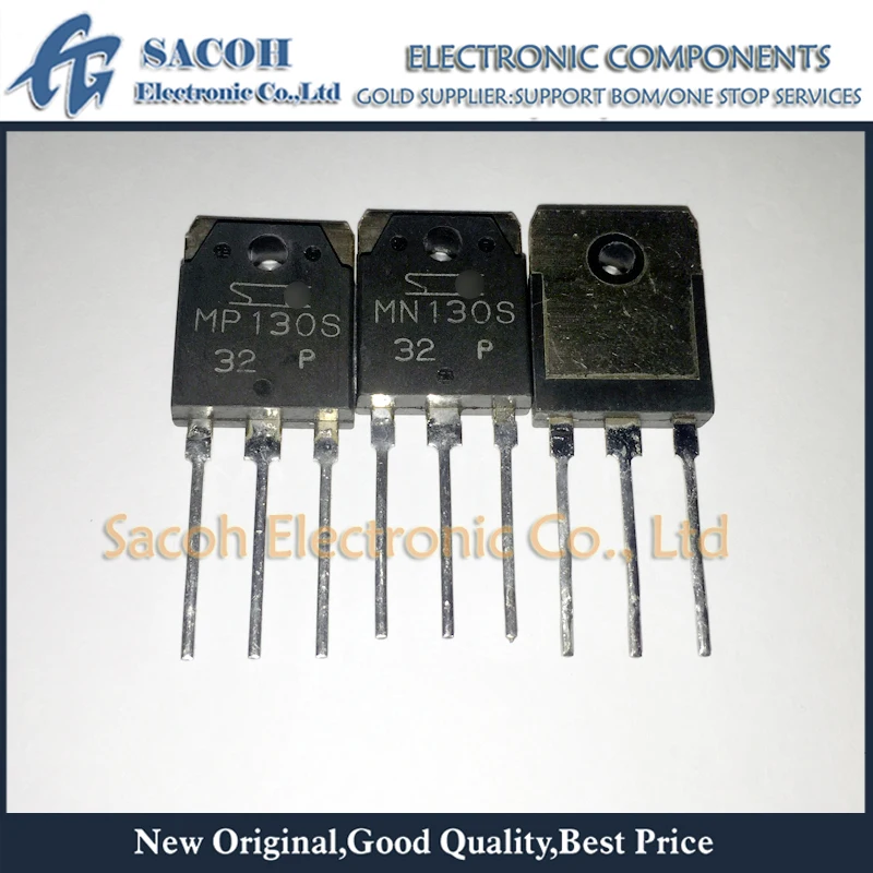 

Refurbished Original 2Pairs(4Pcs)/Lot MN130S MN130 + MP130S MP130 TO-3P MOLD TYPE SILICON POWER TRANSISTOR