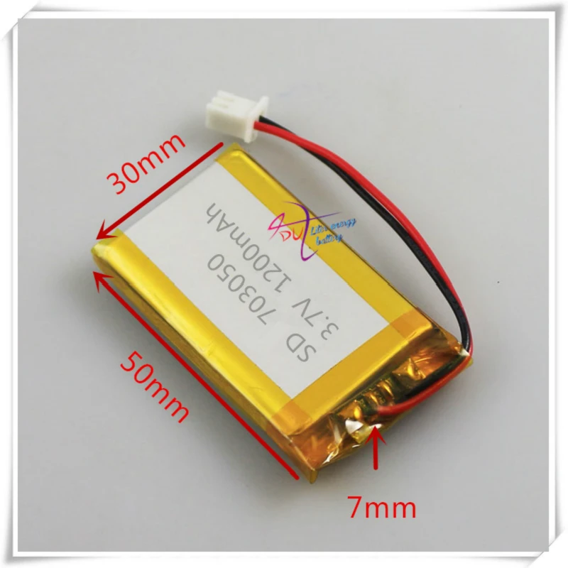 XHR-2P 2.54  3.7V 073050 meters of rabbit early childhood story treasure machine 1200mAh lithium polymer battery 703050