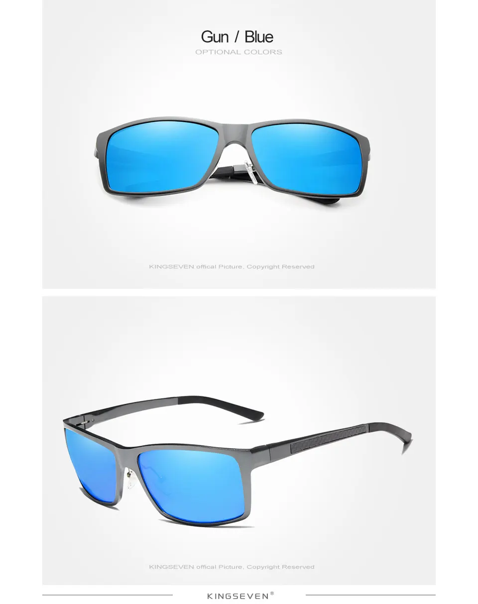Kings even brand design mode aluminium magnesium sonnenbrille männer polarisierte fahr brillen für männer uv400 oculos n7021 – Detail 8