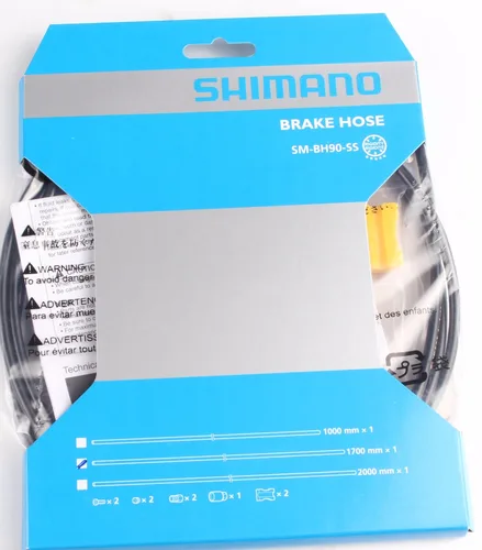 Imagen 2 del producto Manguera de freno de bicicleta Shimano SM-BH90-JK-SSR negra 1000 1700MM para freno R7170 R8170 R9270
